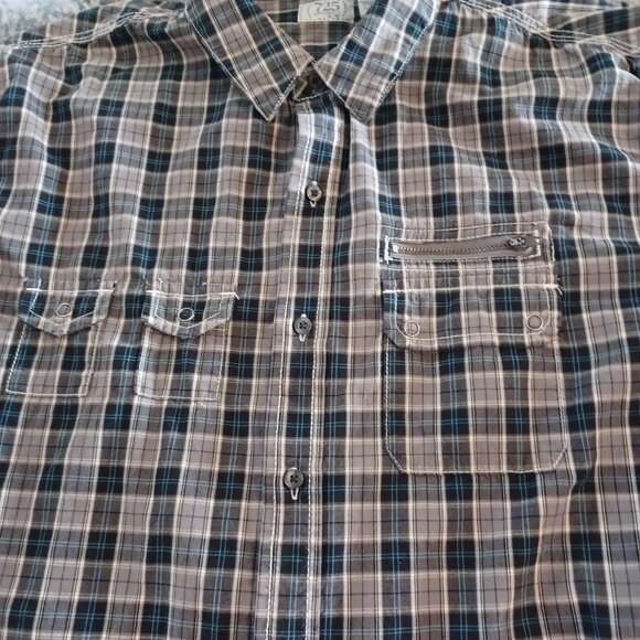 725 Original Shirt Men Large Plaid 100% Cotton Y2K - Picture 3 of 6